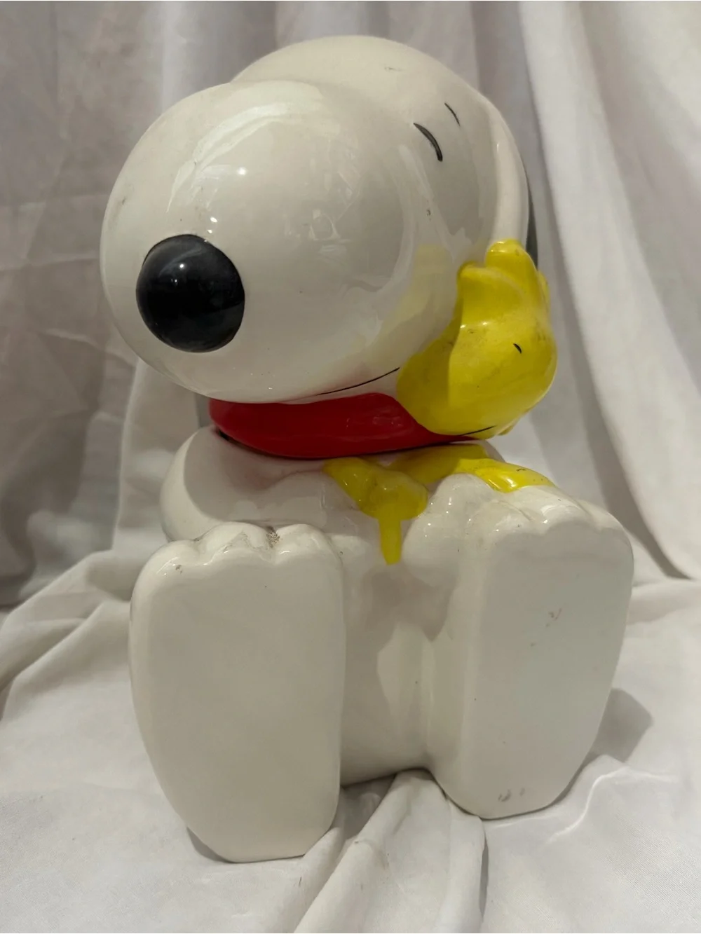 Peanuts Snoopy & Woodstock White, Yellow, Black Figurine